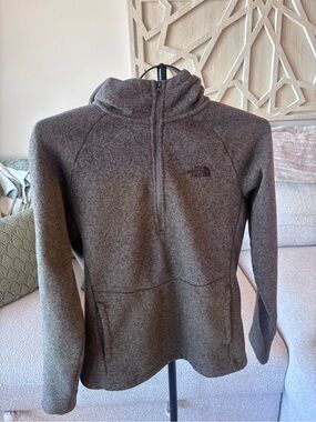 The North Face Women's Half-Zip Turtleneck Fleece - Brown Heather